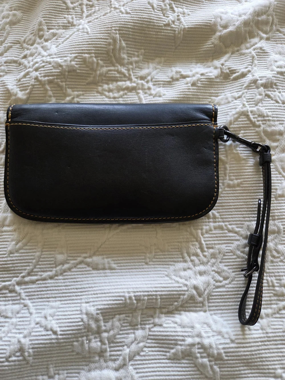 Coach | 1941 Glove Black Leather Wristlet Clutch